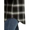 imageCQR Womens Plaid Flannel Shirt Long Sleeve AllCotton Soft Brushed Casual Button Down ShirtsLoose Fit Black Ombre