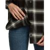 imageCQR Womens Plaid Flannel Shirt Long Sleeve AllCotton Soft Brushed Casual Button Down ShirtsLoose Fit Black Ombre