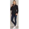 imageCQR Womens Twill All Cotton Flannel Shirt Jacket Soft Long Sleeve Shirts Corduroy Lined Outdoor Shirt JacketsTwill Field Jacket Black Orange