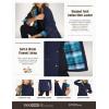 imageCQR Womens Twill All Cotton Flannel Shirt Jacket Soft Long Sleeve Shirts Corduroy Lined Outdoor Shirt JacketsTwill Field Jacket Navy Green