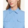 imageCQR Womens UPF 50 Long Sleeve Hiking Shirts Quick Dry Outdoor UVSun Protection Button Down ShirtsDry Fit Fishing Shirts Blue