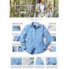 imageCQR Womens UPF 50 Long Sleeve Hiking Shirts Quick Dry Outdoor UVSun Protection Button Down ShirtsDry Fit Fishing Shirts Blue