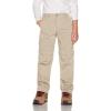 imageCQR Kids Youth Hiking Cargo Pants UPF 50 Quick Dry Convertible Zip Off Pants Outdoor Camping PantsConvertible Khaki