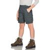 imageCQR Kids Youth Pull on Cargo Shorts Outdoor Camping Hiking Shorts Lightweight Elastic Waist Athletic Short with PocketsDriflex Charcoal