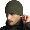 imageCQR Mens Fleece Tactical Beanie Lightweight Army Military Skull Cap Soft Warm Winter Hat with Small PocketGrid Flex Army Green