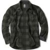 imageCQR Mens Long Sleeve Heavyweight Fleece Shirts Plaid Button Up Shirt Warm Outdoor Casual Shirt with PocketsBush Blend Woody