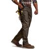 imageCQR Mens Quick Dry Work Pants Water Resistant Outdoor Tactical Pants Lightweight Stretch Cargo Hiking PantsLumber Dark Brown