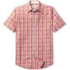 imageCQR Mens Regular Fit Short Sleeve Shirts 100 Cotton ButtonUp Casual Poplin ShirtShort Sleeve Poplin Burnt Orange