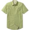 imageCQR Mens Regular Fit Short Sleeve Shirts 100 Cotton ButtonUp Casual Poplin ShirtShort Sleeve Poplin Caterpillar Green