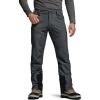 imageCQR Mens Softshell Fleece Lined Winter Hiking Pants Water Resistant Insulated Thermal Outdoor Tactical Warm Snow Ski PantsTeton Alpha Charcoal