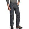 imageCQR Mens Softshell Fleece Lined Winter Hiking Pants Water Resistant Insulated Thermal Outdoor Tactical Warm Snow Ski PantsTeton Charcoal