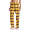 imageCQR Womens 100 Cotton Flannel Plaid Pajama Pants Brushed Soft Lounge ampamp Sleepwear PJ Bottoms with PocketsFlannel Pants Yellow Cat