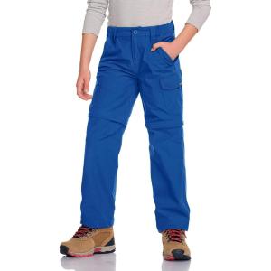 imageCQR Kids Youth Hiking Cargo Pants UPF 50 Quick Dry Convertible Zip Off Pants Outdoor Camping PantsShenah Trek Santorini Blue