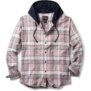 imageCQR Mens 100 Cotton Plaid Flannel Shirt Long Sleeve Shirt Jackets Casual Outdoor Jacket with PocketsLoose Fit Cloudy Home