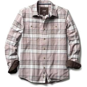 imageCQR Mens 100 Cotton Plaid Flannel Shirt Long Sleeve Shirt Jackets Casual Outdoor Jacket with PocketsRegular Fit Flannel Cloudy Home