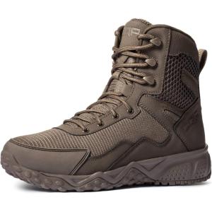 imageCQR Mens Military Tactical Boots Lightweight 6 Inches Hiking Combat Boot Durable Breathable Outdoor Work Motorcycle FootwearRaider 6  Zip Sienna