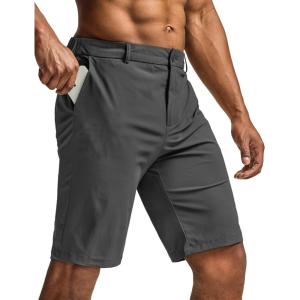 imageCQR Mens Quick Dry Stretch Hiking Cargo Shorts Lightweight Water Resistant Tactical Casual Golf ampamp Outdoor with PocketsHike Flex Grey