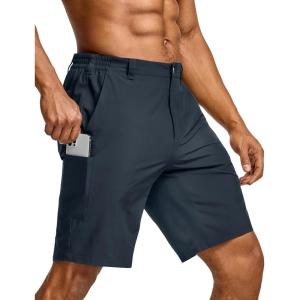 imageCQR Mens Quick Dry Stretch Hiking Cargo Shorts Lightweight Water Resistant Tactical Casual Golf ampamp Outdoor with PocketsRoutine Navy