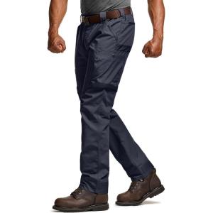 imageCQR Mens Quick Dry Work Pants Water Resistant Outdoor Tactical Pants Lightweight Stretch Cargo Hiking PantsFrontline Police Navy