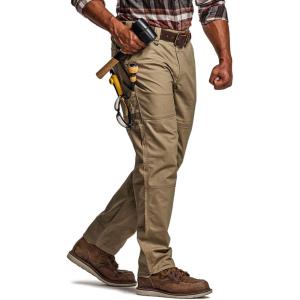 imageCQR Mens Quick Dry Work Pants Water Resistant Outdoor Tactical Pants Lightweight Stretch Cargo Hiking PantsLumber Cougar