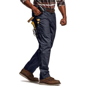 imageCQR Mens Quick Dry Work Pants Water Resistant Outdoor Tactical Pants Lightweight Stretch Cargo Hiking PantsLumber Operator Navy