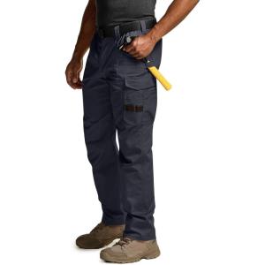 imageCQR Mens Quick Dry Work Pants Water Resistant Outdoor Tactical Pants Lightweight Stretch Cargo Hiking PantsWork Pants Police Navy