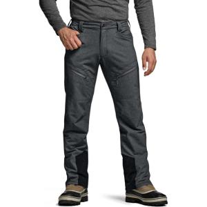 imageCQR Mens Softshell Fleece Lined Winter Hiking Pants Water Resistant Insulated Thermal Outdoor Tactical Warm Snow Ski PantsTeton Alpha Charcoal
