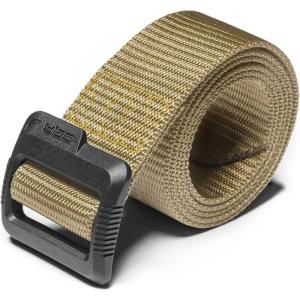 imageCQR Tactical Belt Military Style Heavy Duty Belt Webbing EDC QuickRelease BucklePlastic Flip Tab Khaki