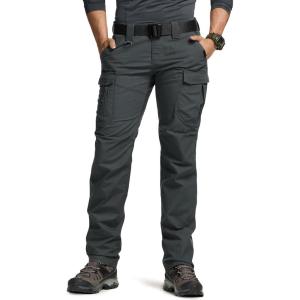 imageCQR Womens Flex Stretch Tactical Pants Water Resistant Ripstop Cargo Work Pants with Pockets for Outdoor ampamp HikingCaptain Carbon Grey