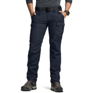 imageCQR Womens Flex Stretch Tactical Pants Water Resistant Ripstop Cargo Work Pants with Pockets for Outdoor ampamp HikingCaptain Operator Navy