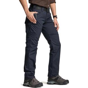 imageCQR Womens Flex Stretch Tactical Pants Water Resistant Ripstop Cargo Work Pants with Pockets for Outdoor ampamp HikingVanguard Operator Navy