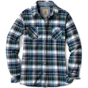 imageCQR Womens Plaid Flannel Shirt Long Sleeve AllCotton Soft Brushed Casual Button Down ShirtsFlannel Plaid Shirts Pacific Blue