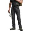 imageCQR Mens Convertible Cargo Tactical Pants Water Resistant Outdoor Hiking Pants Zip Off Lightweight Stretch Work PantsConvertible Cargo WBelt Black