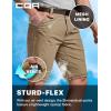 imageCQR Mens Convertible Cargo Tactical Pants Water Resistant Outdoor Hiking Pants Zip Off Lightweight Stretch Work PantsConvertible Cargo WBelt Coyote