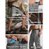 imageCQR Mens Convertible Cargo Tactical Pants Water Resistant Outdoor Hiking Pants Zip Off Lightweight Stretch Work PantsConvertible Cargo WBelt Sage