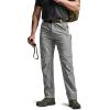 imageCQR Mens Convertible Cargo Tactical Pants Water Resistant Outdoor Hiking Pants Zip Off Lightweight Stretch Work PantsConvertible Cargo WBelt Sage