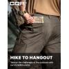 imageCQR Mens Convertible Cargo Tactical Pants Water Resistant Outdoor Hiking Pants Zip Off Lightweight Stretch Work PantsConvertible Cargo WBelt Sand Khaki