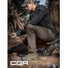 imageCQR Mens Convertible Cargo Tactical Pants Water Resistant Outdoor Hiking Pants Zip Off Lightweight Stretch Work PantsConvertible Cargo WBelt Sand Khaki