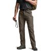 imageCQR Mens Convertible Cargo Tactical Pants Water Resistant Outdoor Hiking Pants Zip Off Lightweight Stretch Work PantsConvertible Cargo WBelt Sand Khaki