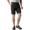 imageCQR Mens Convertible Cargo Tactical Pants Water Resistant Outdoor Hiking Pants Zip Off Lightweight Stretch Work PantsLightweight Zipoff Black