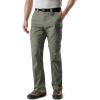 imageCQR Mens Convertible Cargo Tactical Pants Water Resistant Outdoor Hiking Pants Zip Off Lightweight Stretch Work PantsLightweight Zipoff Olive