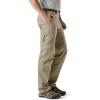 imageCQR Mens Convertible Cargo Tactical Pants Water Resistant Outdoor Hiking Pants Zip Off Lightweight Stretch Work PantsLightweight Zipoff Tan