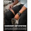 imageCQR Mens Convertible Cargo Tactical Pants Water Resistant Outdoor Hiking Pants Zip Off Lightweight Stretch Work PantsRocky Black