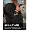 imageCQR Mens Convertible Cargo Tactical Pants Water Resistant Outdoor Hiking Pants Zip Off Lightweight Stretch Work PantsRocky Black