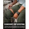 imageCQR Mens Convertible Cargo Tactical Pants Water Resistant Outdoor Hiking Pants Zip Off Lightweight Stretch Work PantsRocky Fuscous Green