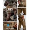 imageCQR Mens Convertible Cargo Tactical Pants Water Resistant Outdoor Hiking Pants Zip Off Lightweight Stretch Work PantsRocky Hazelnut