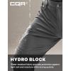 imageCQR Mens Convertible Cargo Tactical Pants Water Resistant Outdoor Hiking Pants Zip Off Lightweight Stretch Work PantsRocky Jet Grey