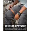 imageCQR Mens Convertible Cargo Tactical Pants Water Resistant Outdoor Hiking Pants Zip Off Lightweight Stretch Work PantsRocky Jet Grey