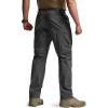 imageCQR Mens Convertible Cargo Tactical Pants Water Resistant Outdoor Hiking Pants Zip Off Lightweight Stretch Work PantsRunyon Cargo WBelt Charcoal