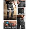 imageCQR Mens Convertible Cargo Tactical Pants Water Resistant Outdoor Hiking Pants Zip Off Lightweight Stretch Work PantsRunyon Cargo WBelt Charcoal